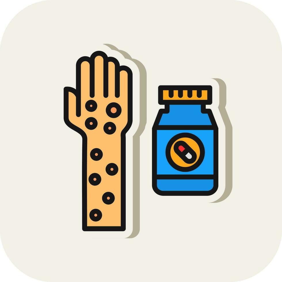 Drug allergy Vector Icon Design
