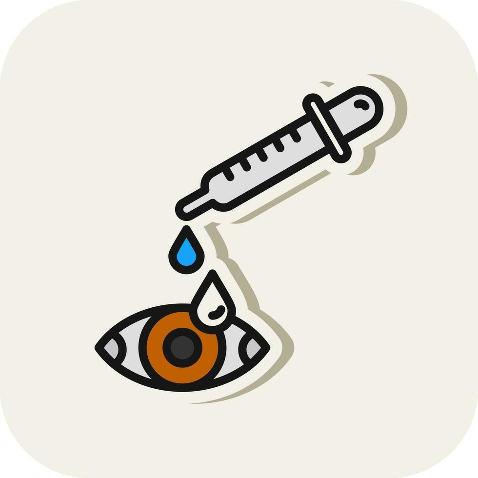 Eye drop Vector Icon Design