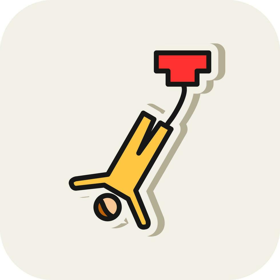 Bungee jumping Vector Icon Design