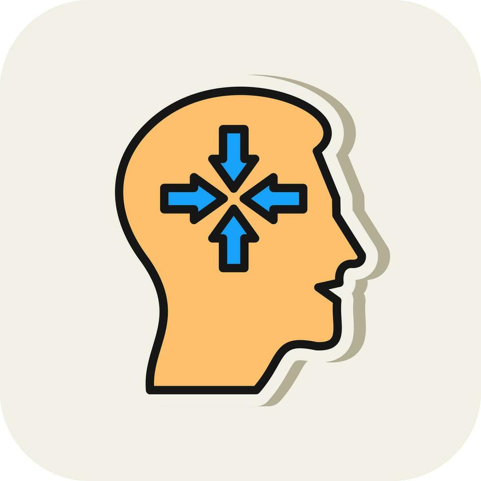 Decreased concentration Vector Icon Design