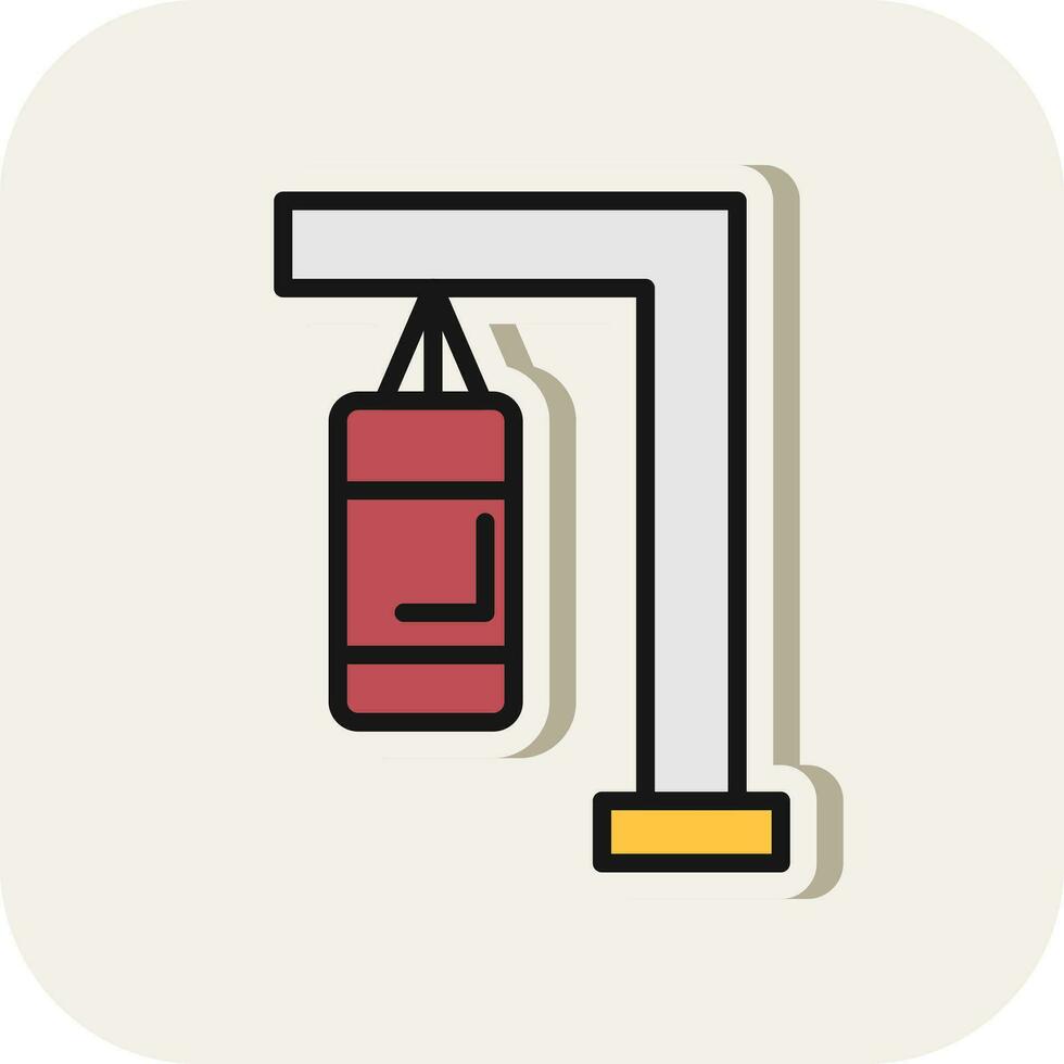 Punching bag Vector Icon Design