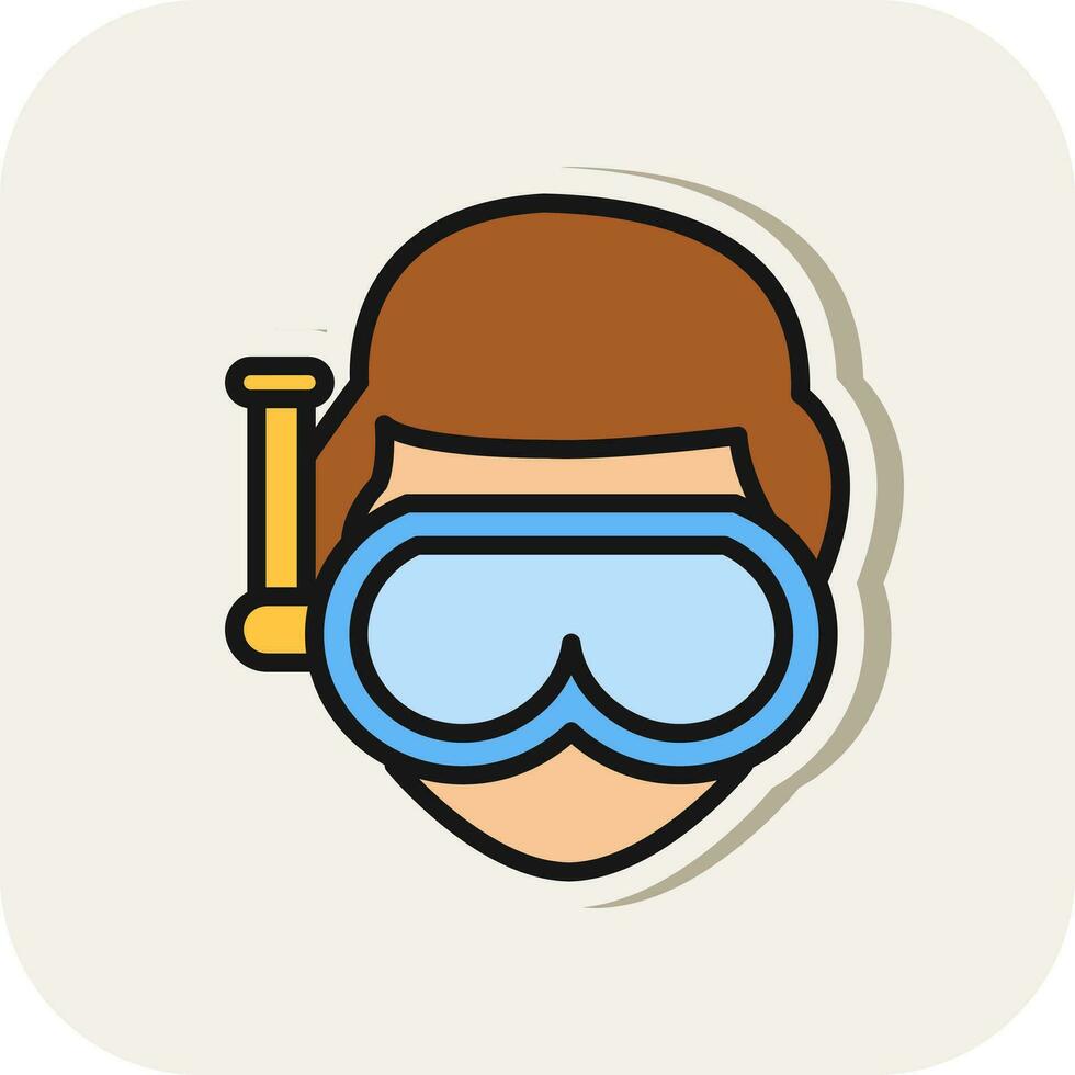 Diving Vector Icon Design