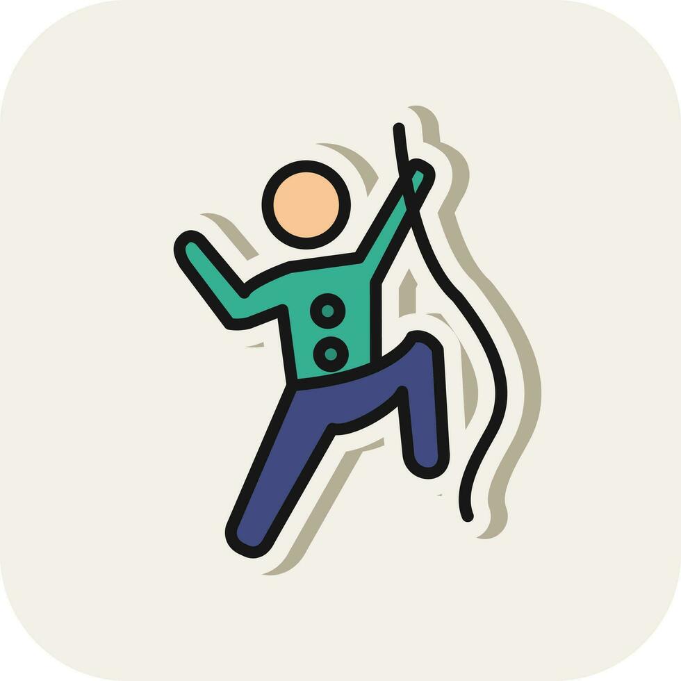 Climbing Vector Icon Design