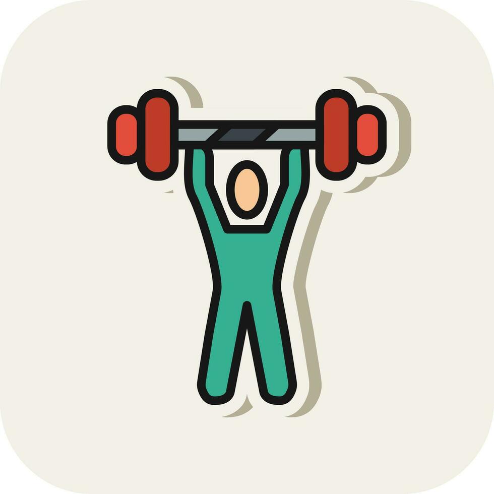 Weightlifting Vector Icon Design