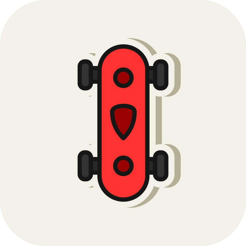 Longboard Vector Icon Design