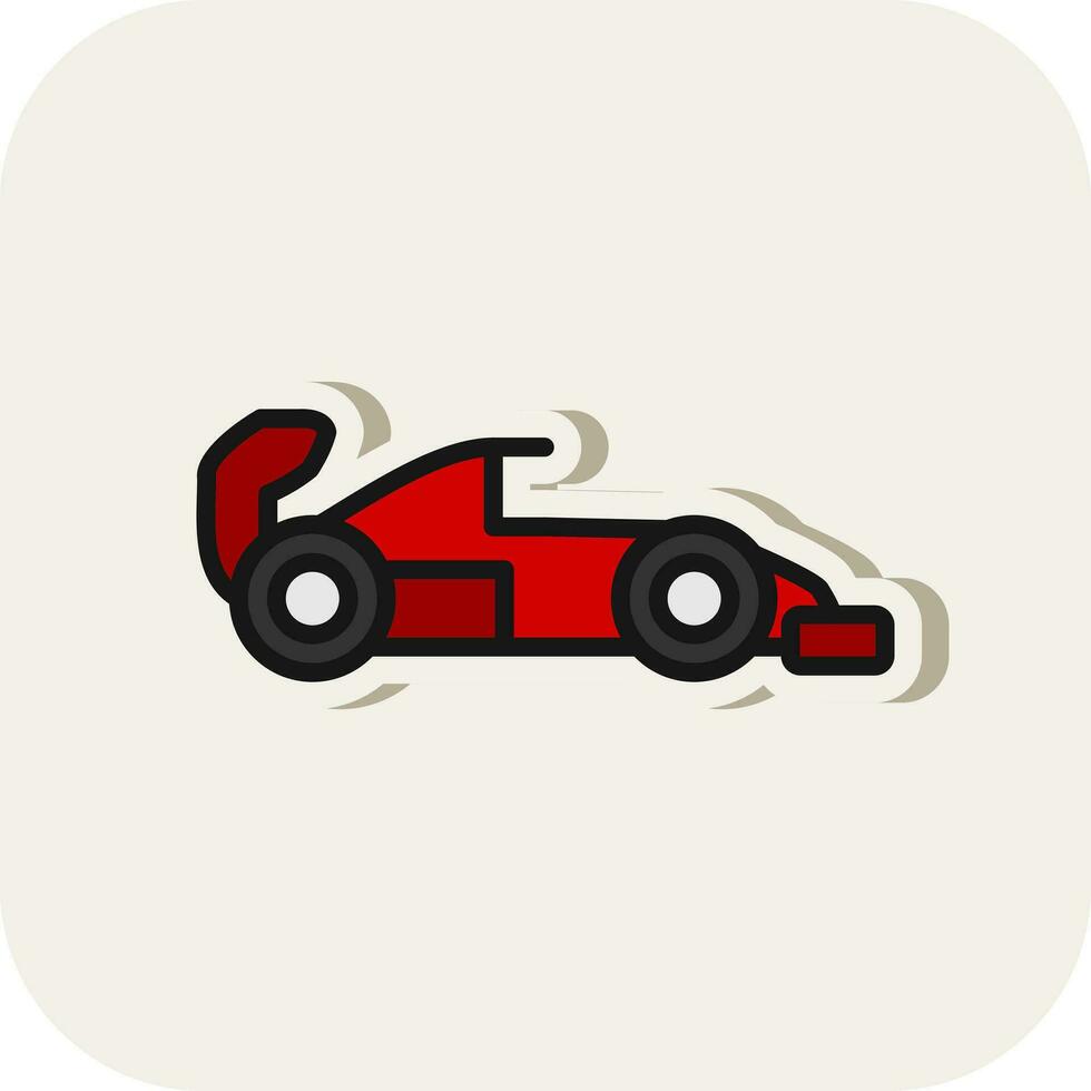 Racing car Vector Icon Design