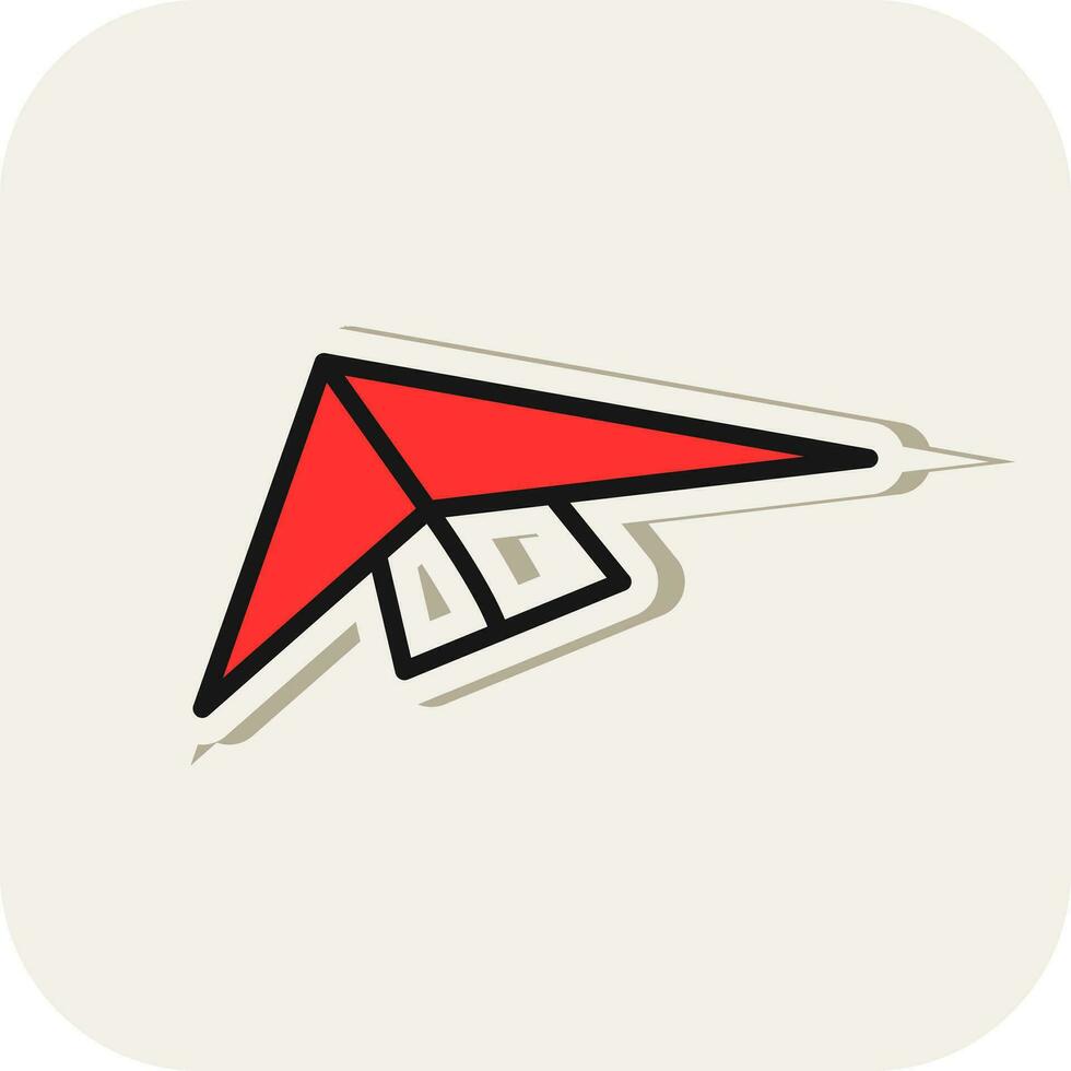 Hang gliding Vector Icon Design