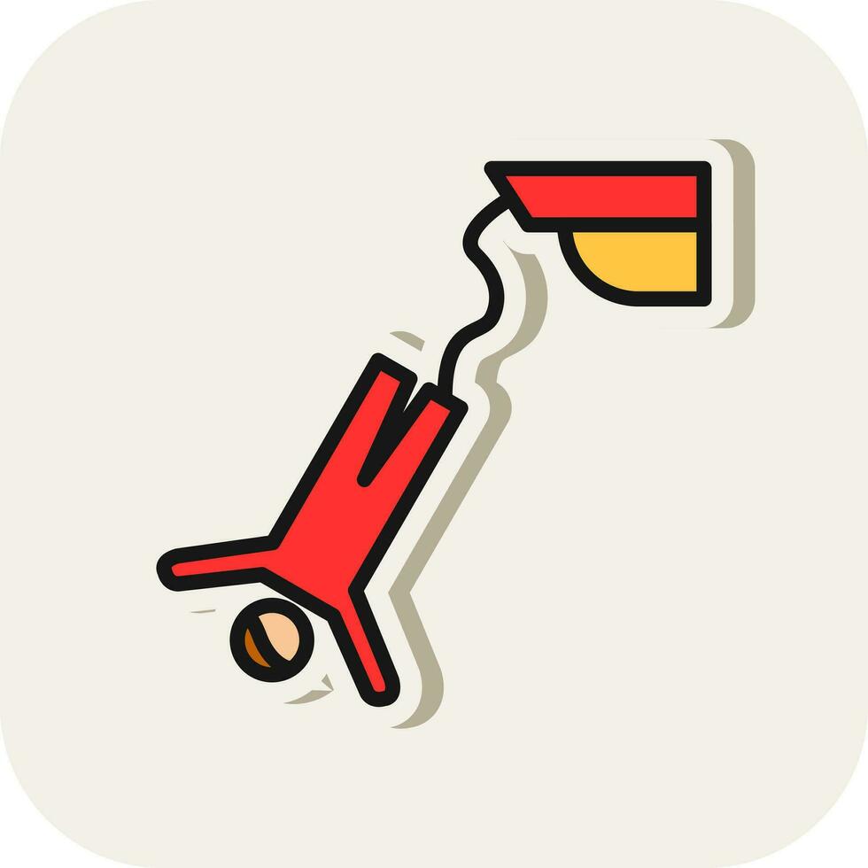 Bungee jumping Vector Icon Design