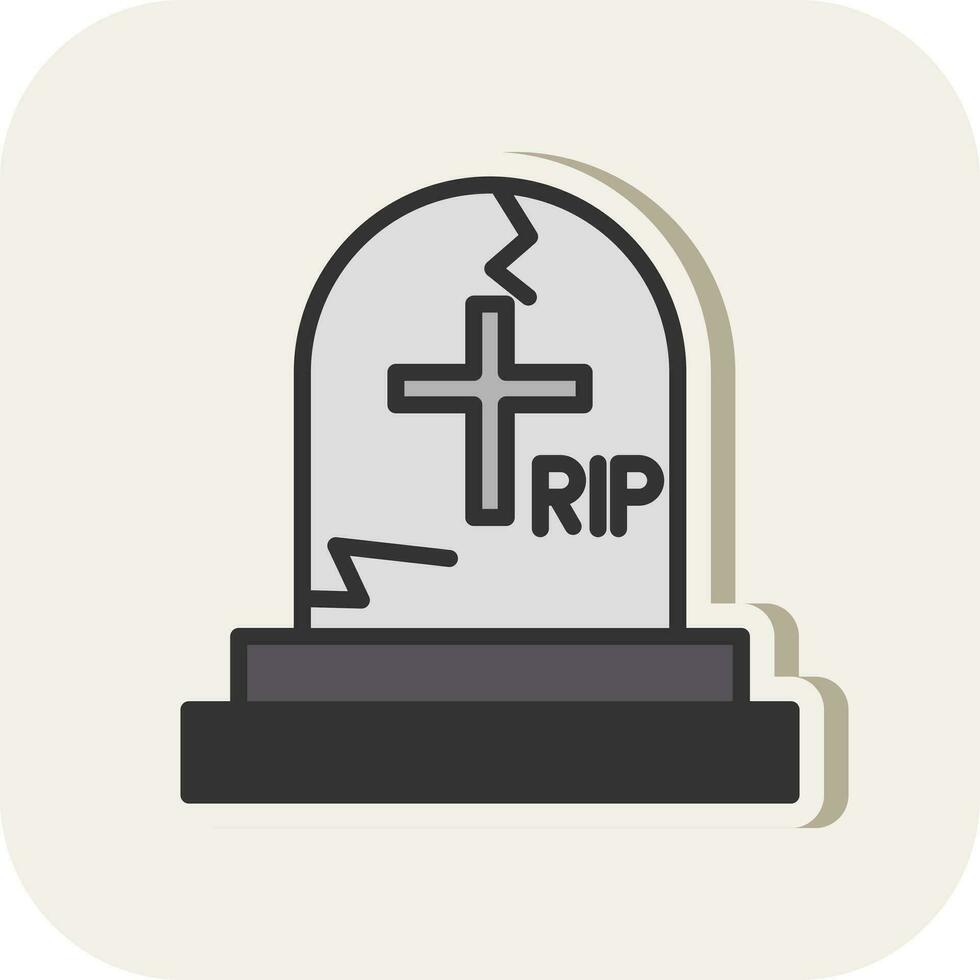 Cemetery Vector Icon Design