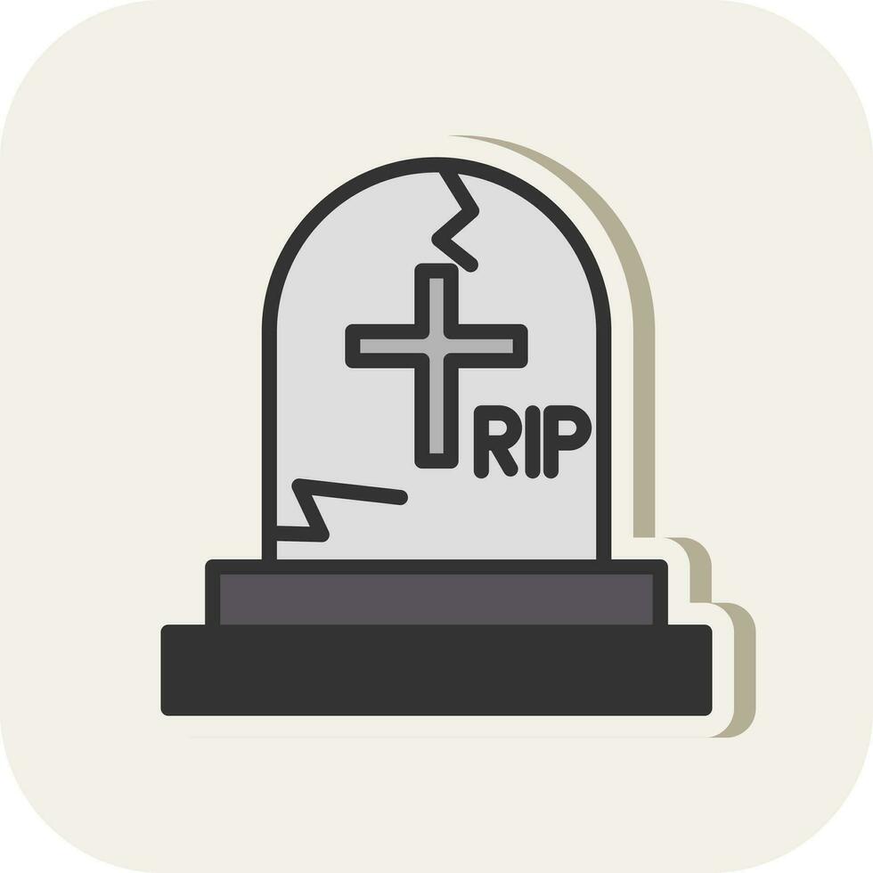 diseño de icono de vector de cementerio