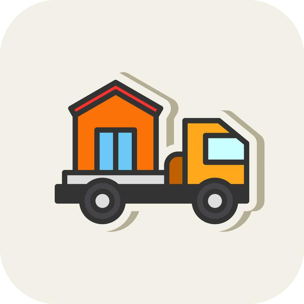 Delivery truck Vector Icon Design