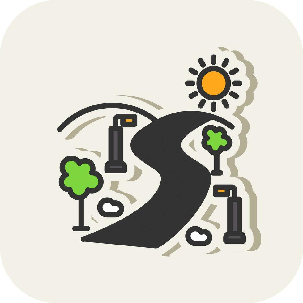 Street light Vector Icon Design
