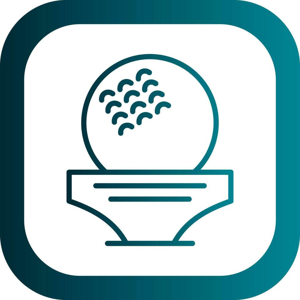 Golf ball Vector Icon Design