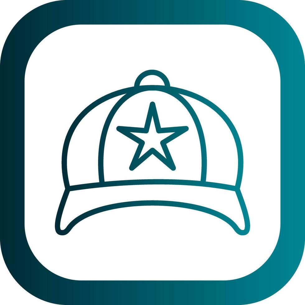 diseño de icono de vector de sombrero