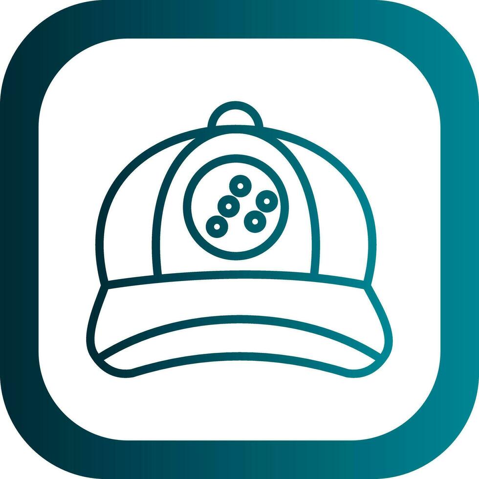 diseño de icono de vector de gorra de béisbol