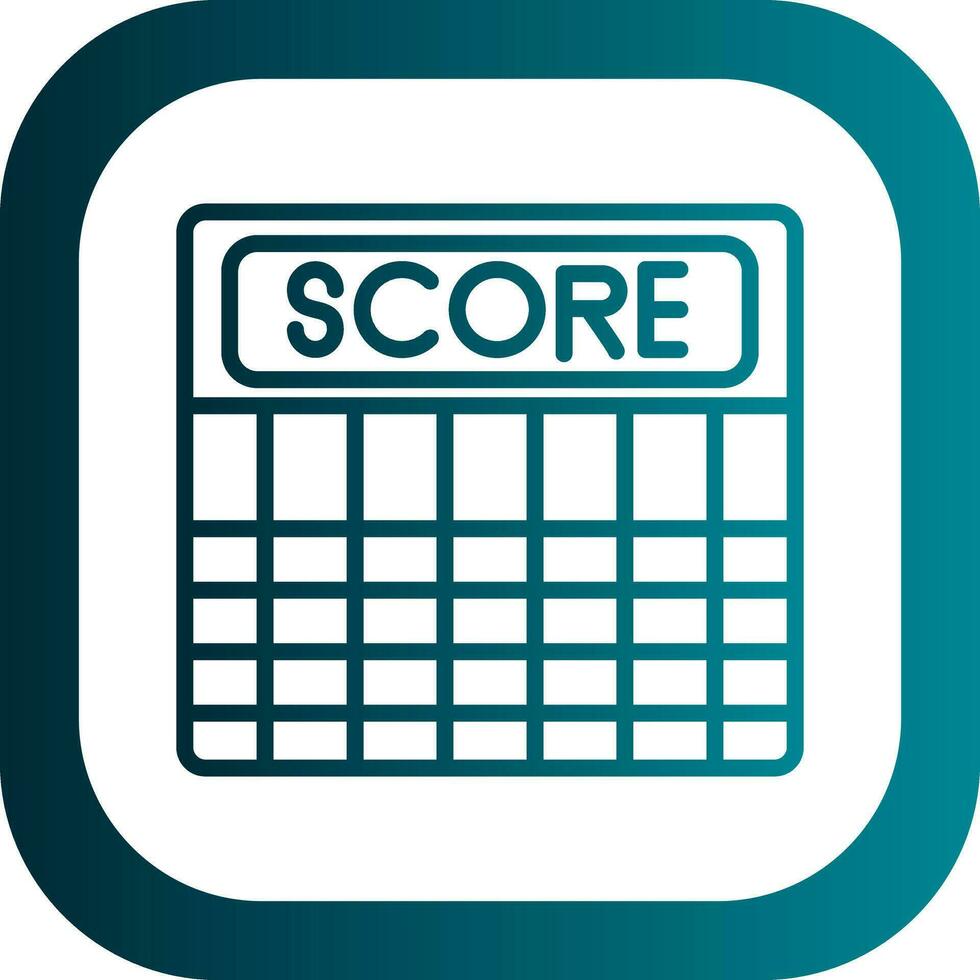Score Vector Icon Design