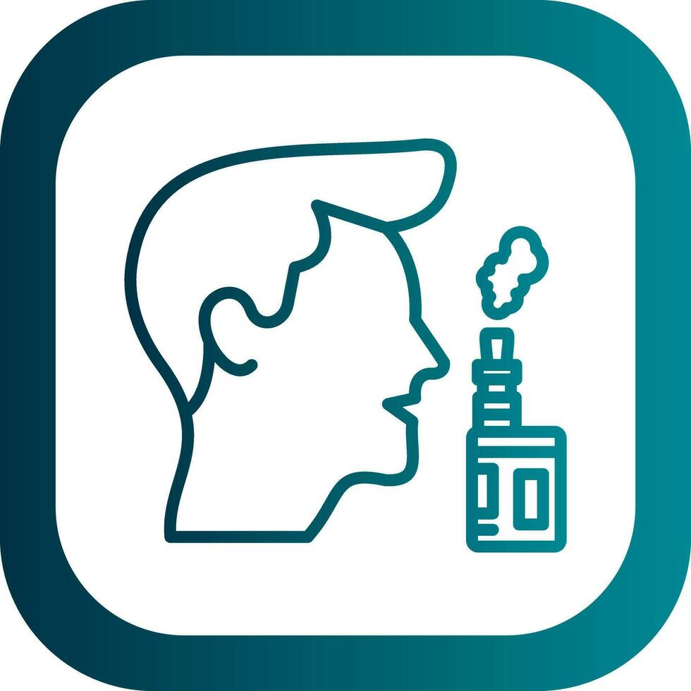 Vaper Vector Icon Design
