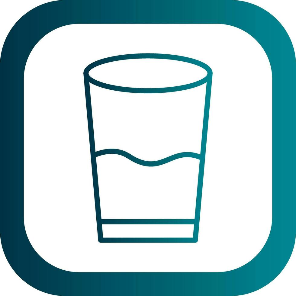 Glass of water Vector Icon Design