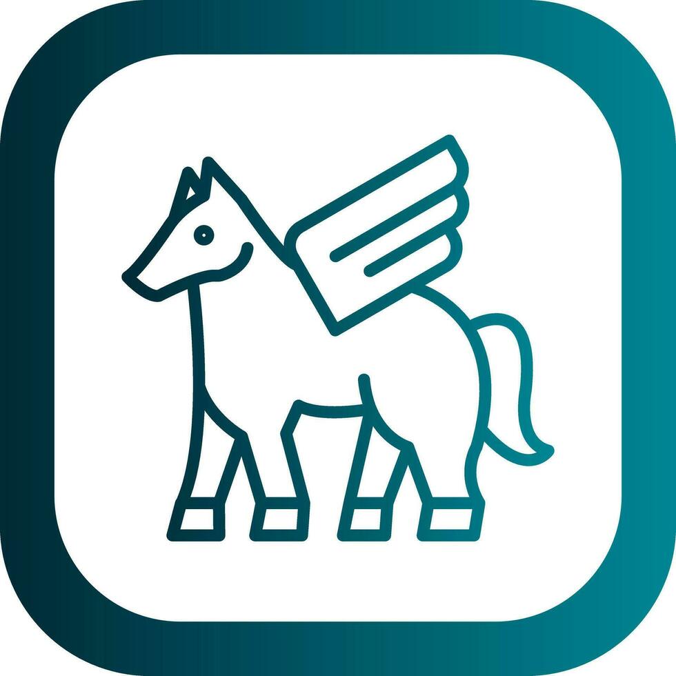 Pegasus Vector Icon Design