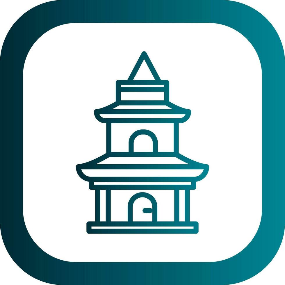 Temple Vector Icon Design