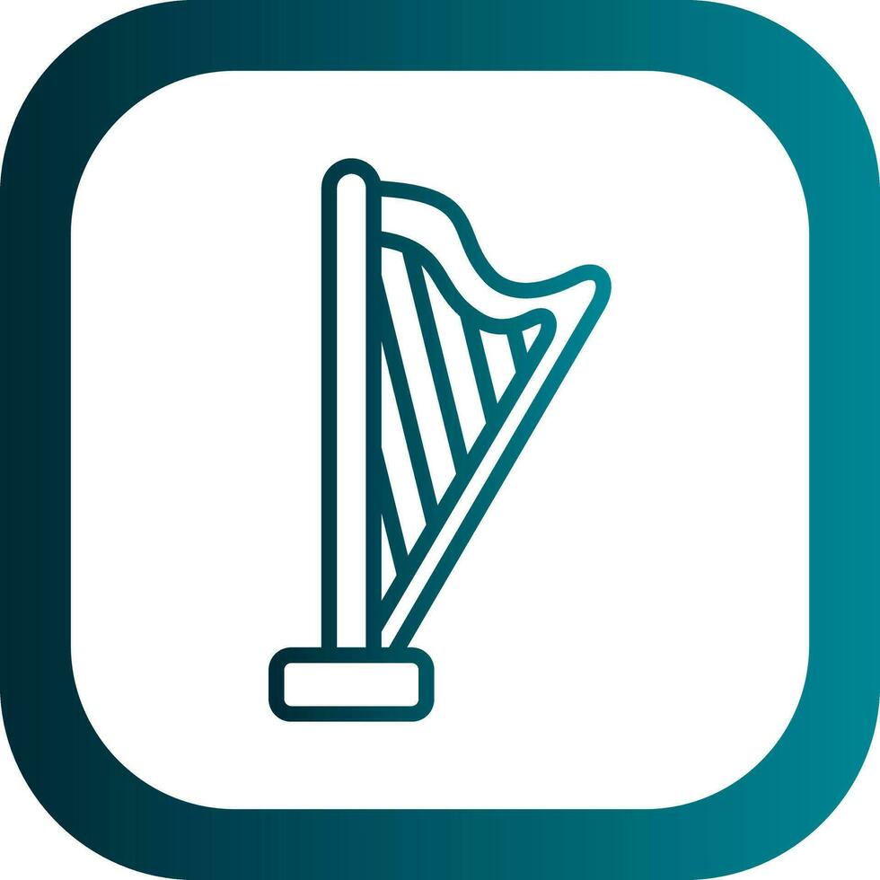 Harp Vector Icon Design