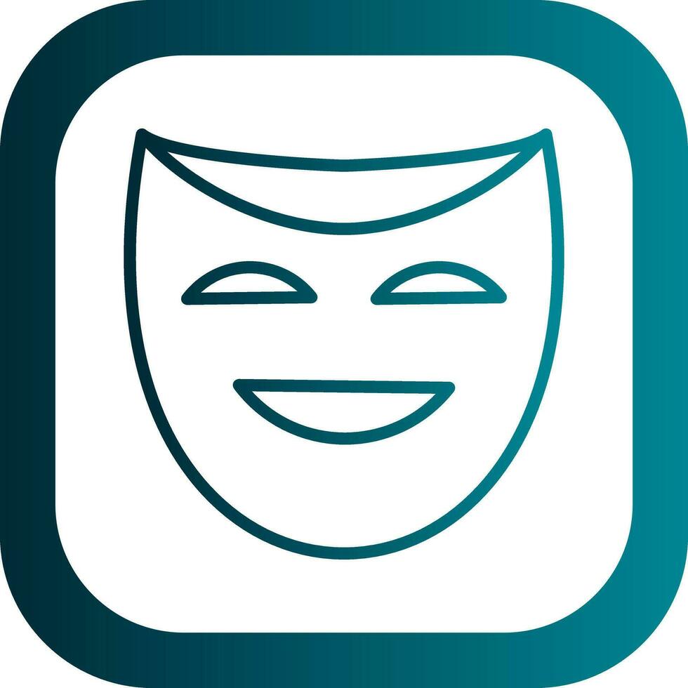 Theater masks Vector Icon Design