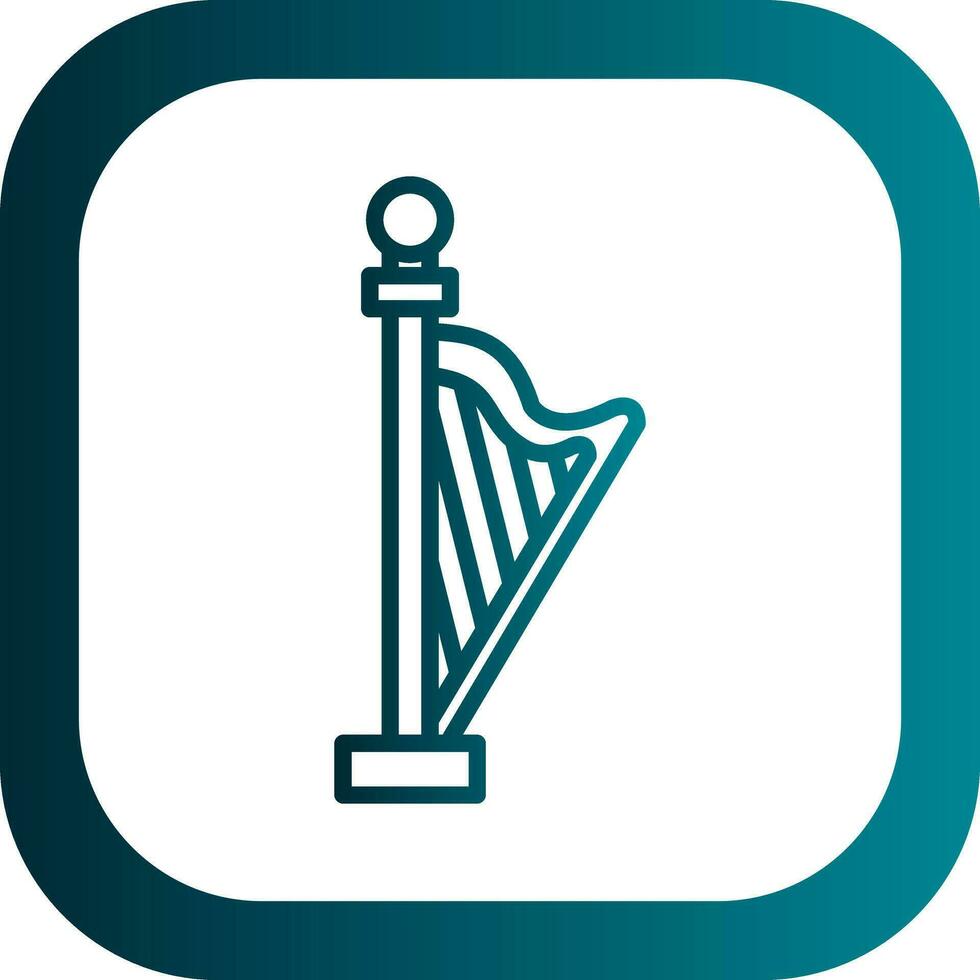 Harp Vector Icon Design