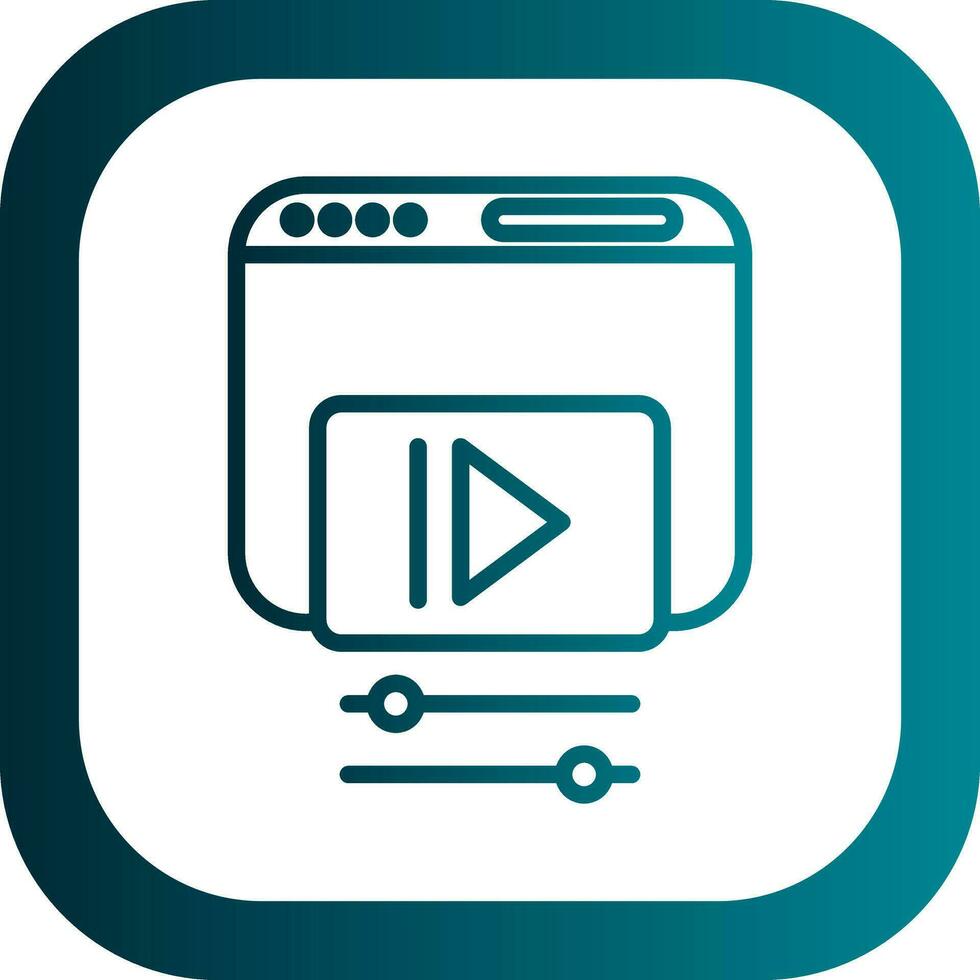 Video web Vector Icon Design