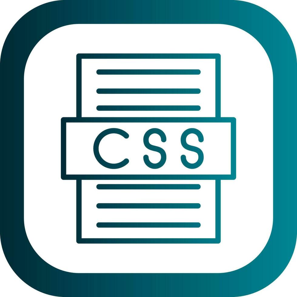 diseño de icono de vector de archivo css