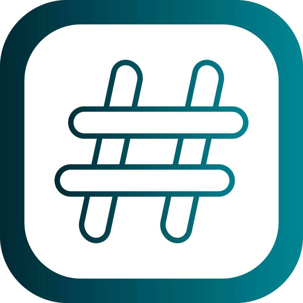 Hash tag Vector Icon Design