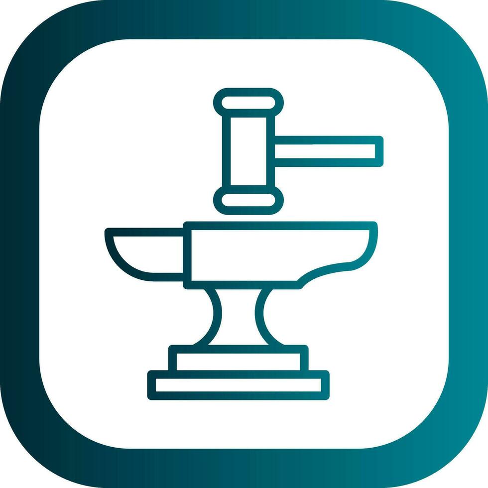 Anvil Vector Icon Design