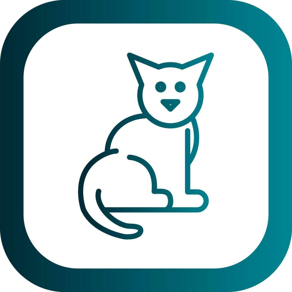 diseño de icono de vector de gato