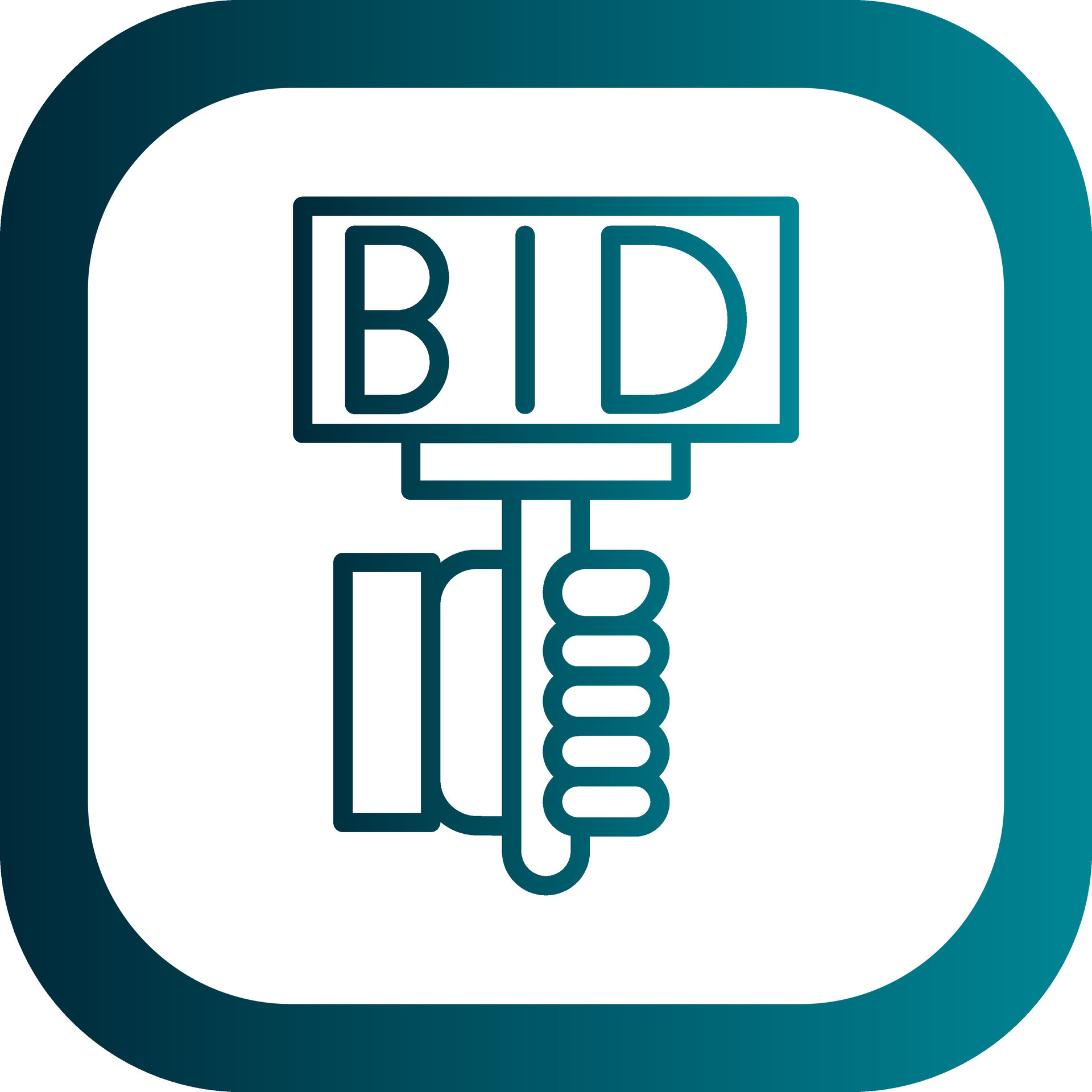 Bid Vector Icon Design 25636139 Vector Art at Vecteezy