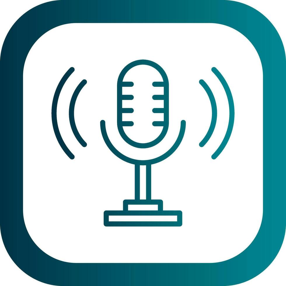 Podcast Vector Icon Design