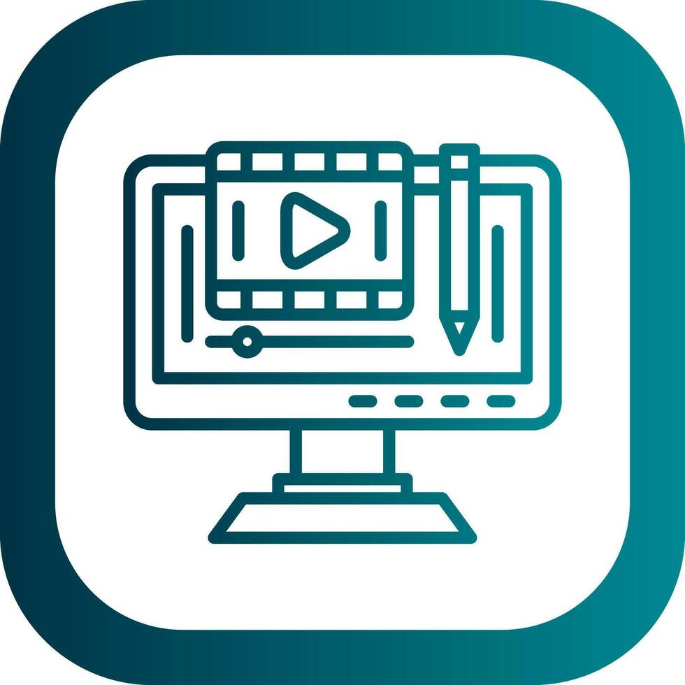 Edit video Vector Icon Design