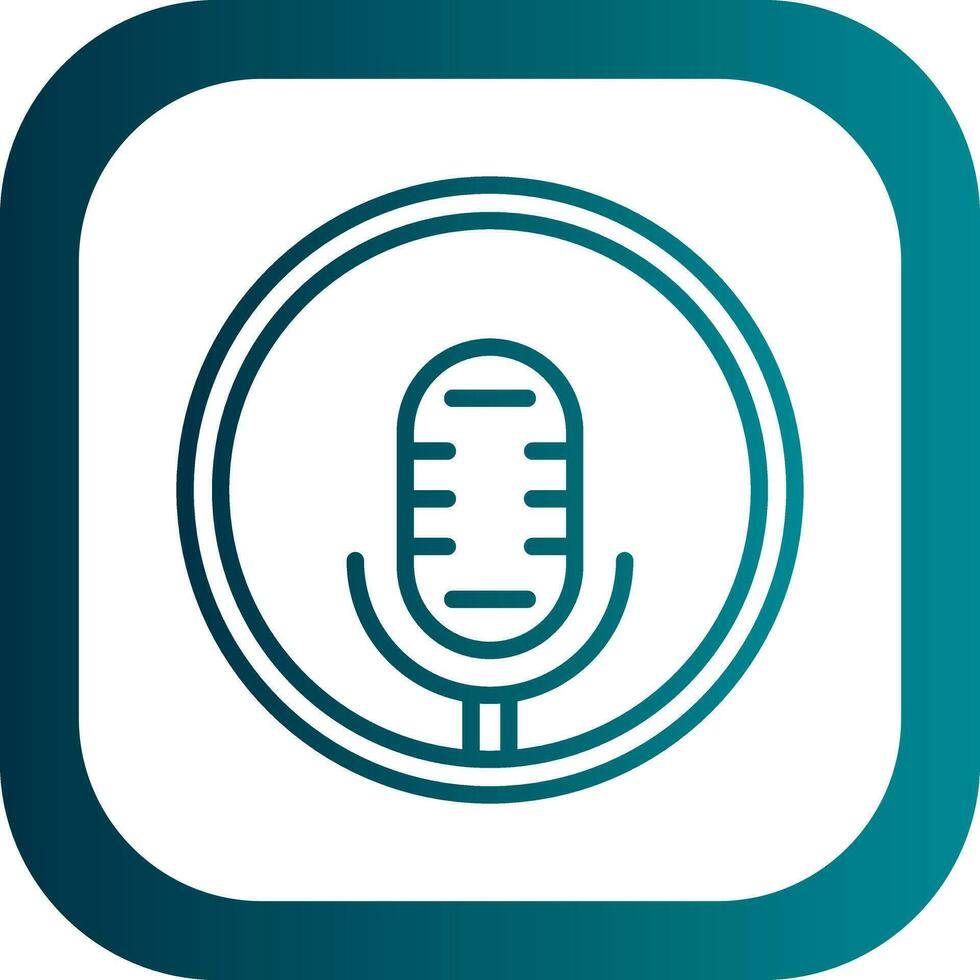 Podcast Vector Icon Design