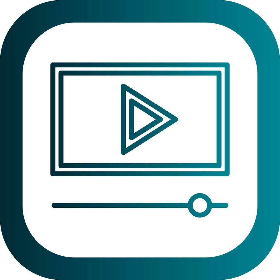 diseño de icono de vector de vídeo