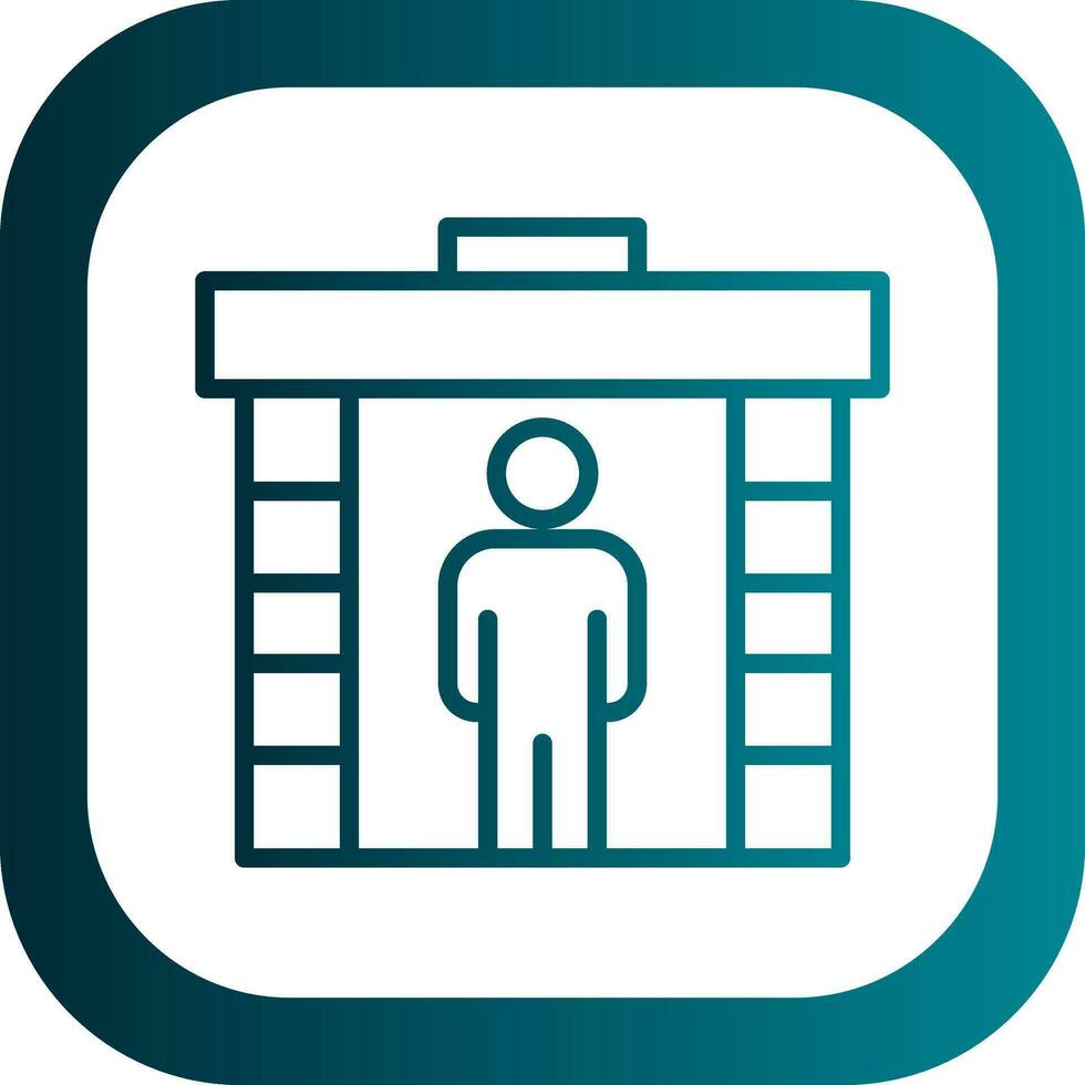 Metal detector Vector Icon Design