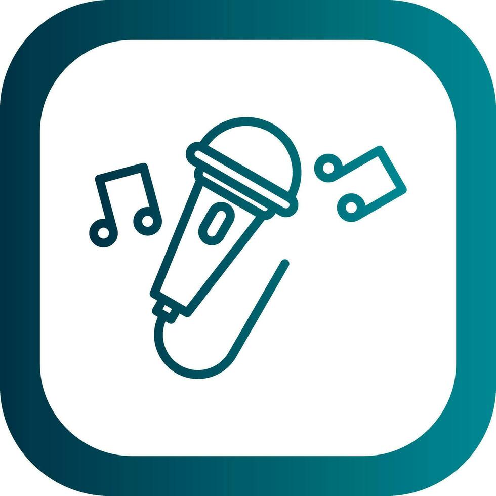 Singing Vector Icon Design