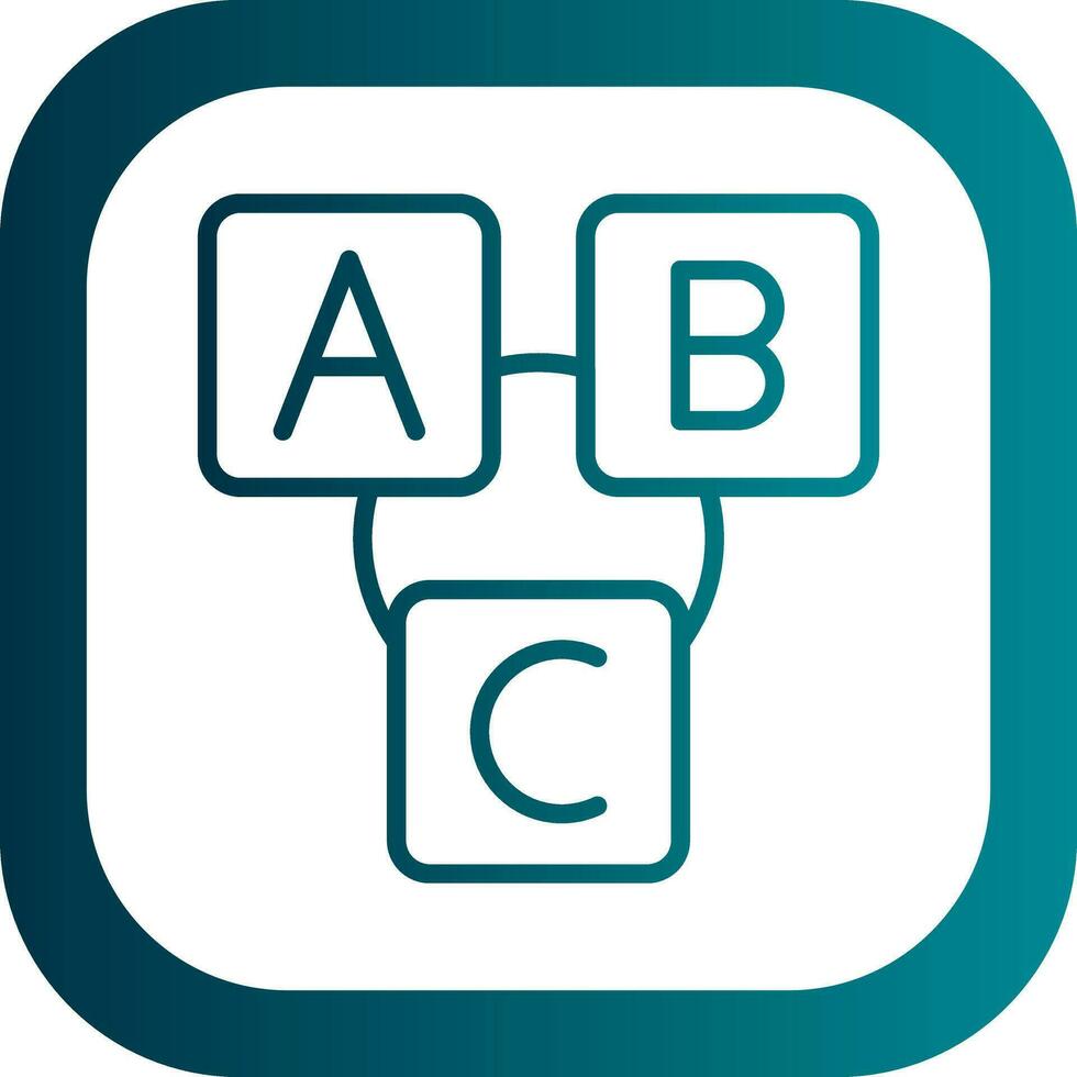 Abc block Vector Icon Design