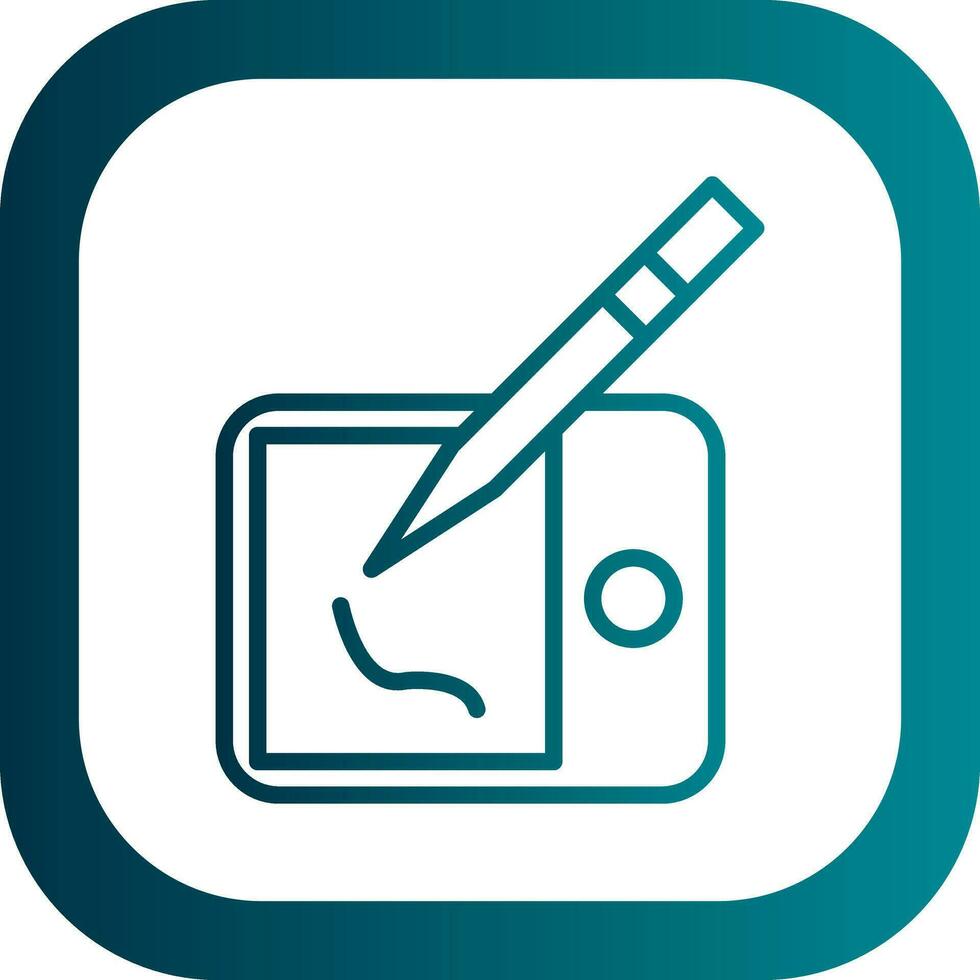 Drawing tablet Vector Icon Design