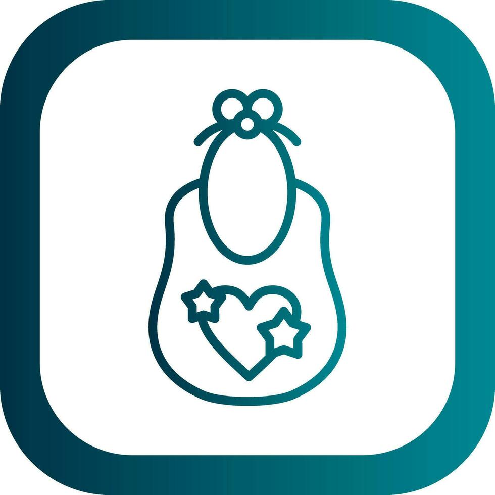 Baby bib Vector Icon Design