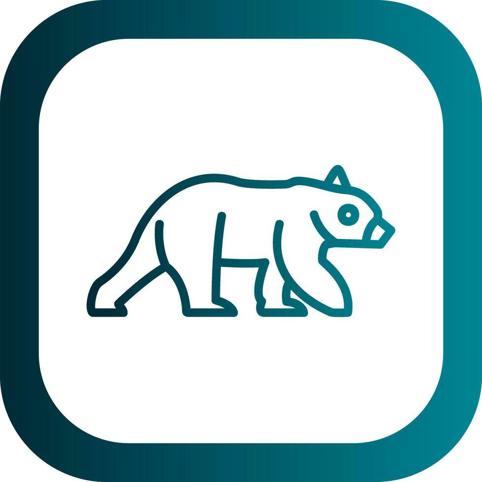 diseño de icono de vector de oso