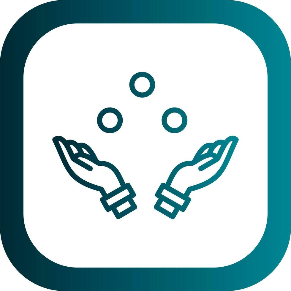 Juggling Vector Icon Design