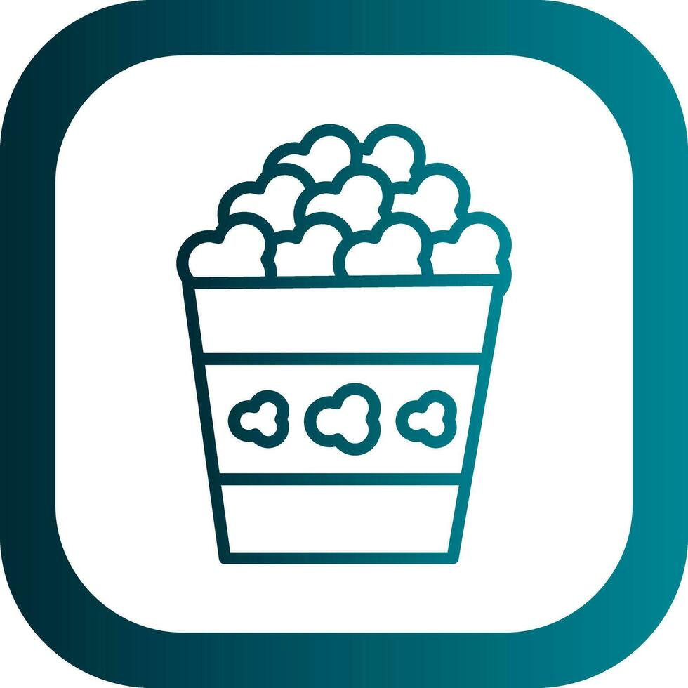 Popcorn Vector Icon Design