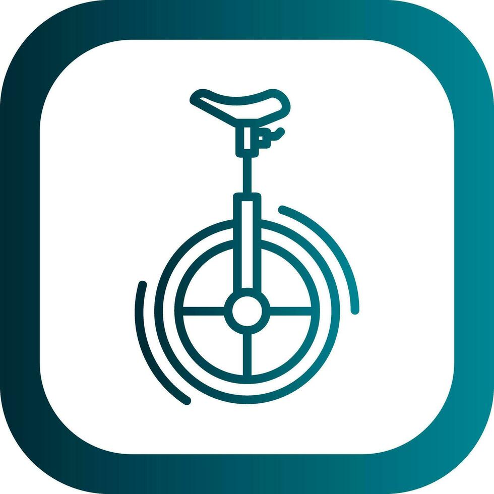 Unicycle Vector Icon Design