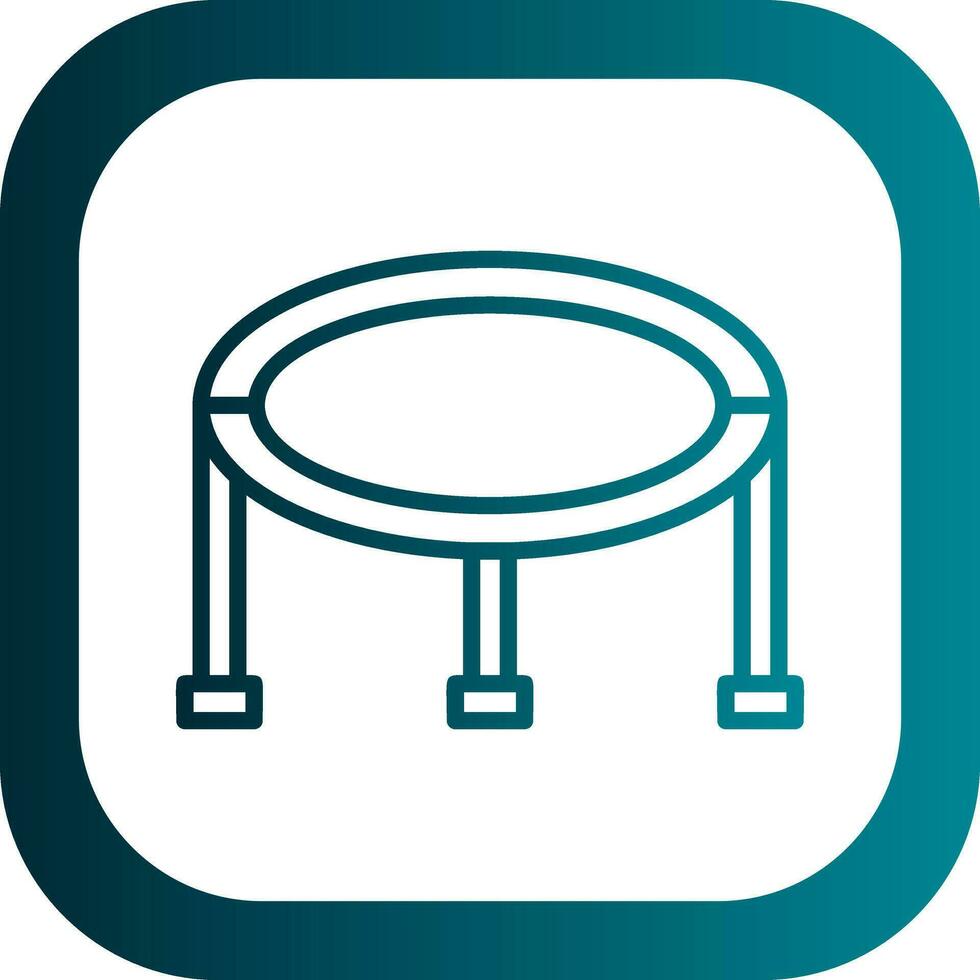 Trampoline Vector Icon Design