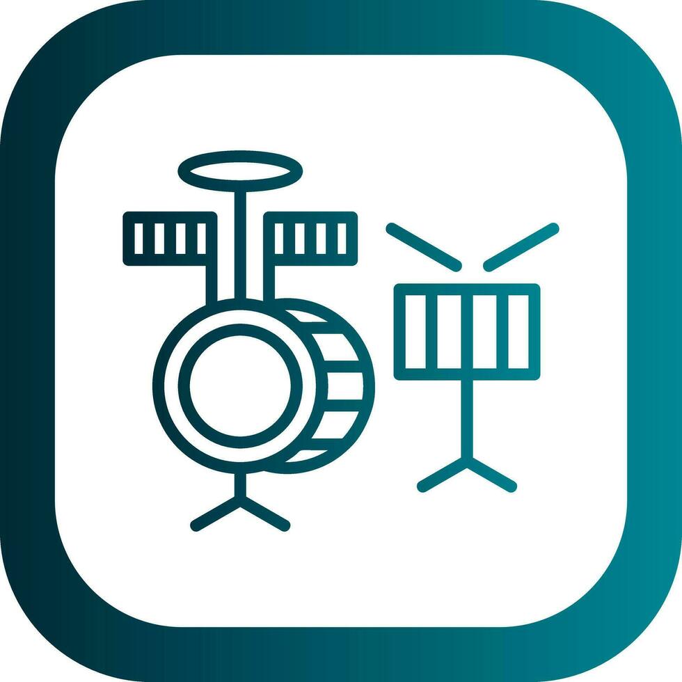 Drums Vector Icon Design