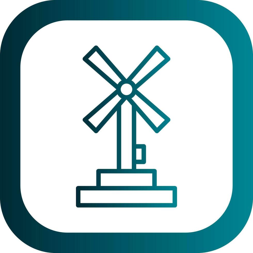 Windmill Vector Icon Design