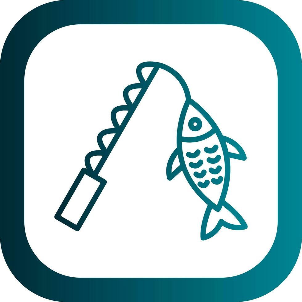 diseño de icono de vector de pesca